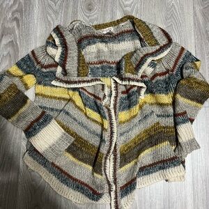 Glimmer  by T.J. Basics Chunky Knit Open Front Cardigan Sweater Size L